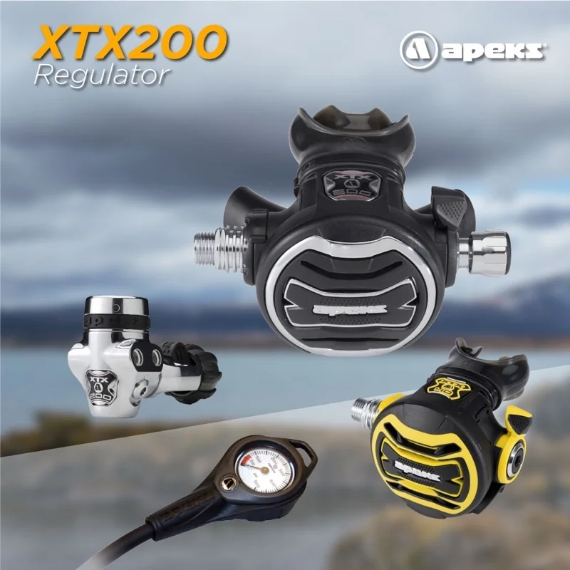 APEKS - XTX200 Regulator + XTX40 Octo (ยกชุด พร้อม Octo และ SPG) + Flex SPG APEKS - XTX200 Regulator + XTX40 Octo (ยกชุด พร้อม Octo และ SPG) + Flex SPG