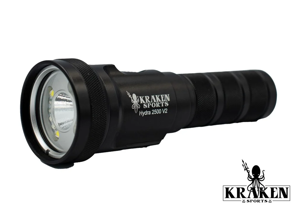 KRAKEN SPORT - DIVE LIGHTS Hydra 2500 V2 ไฟฉายดำน้ำ KRAKEN SPORT - DIVE LIGHTS Hydra 2500 V2 ไฟฉายดำน้ำ