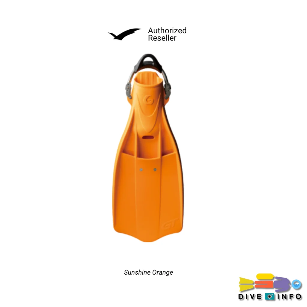 GULL - GT Fins, Semi-Long Wide Rubber Jet Fins, Jet Fins Gull (ฟินดำน้ำ)