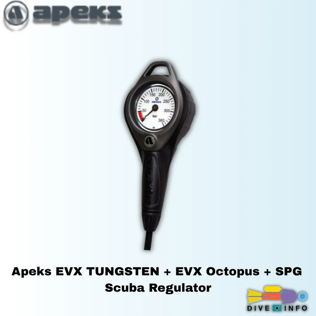 APEKS - EVX TUNGSTEN REGULATOR + EVX OCTOPUS + Flex SPG (Scuba Regulator) (อุปกรณ์ดำน้ำ) APEKS - EVX TUNGSTEN REGULATOR + EVX OCTOPUS + Flex SPG (Scuba Regulator) (อุปกรณ์ดำน้ำ)