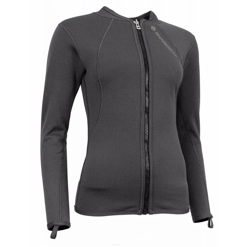 SHARKSKIN - Titanium T2 Chillproof Long Sleeve Full Zip Top - Women เสื้อดำน้ำไทเทเนี่ยม T2 ผู้หญิง SHARKSKIN - Titanium T2 Chillproof Long Sleeve Full Zip Top - Women เสื้อดำน้ำไทเทเนี่ยม T2 ผู้หญิง