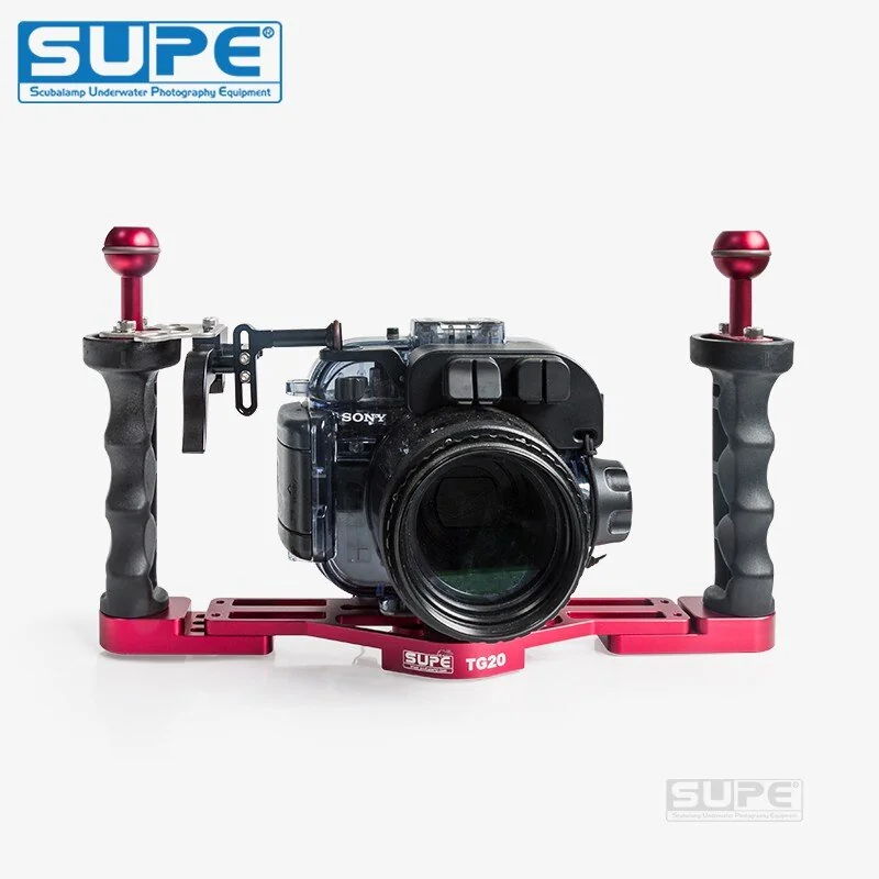 SUPE SCUBALAMP - TG20 Aluminum Alloy Tray Grip Underwater Scuba Diving Photography Accessories Light Mounting Camera อุปกรณ์เสริมกล้อง SUPE SCUBALAMP - TG20 Aluminum Alloy Tray Grip Underwater Scuba Diving Photography Accessories Light Mounting Camera อุปกรณ์เสริมกล้อง