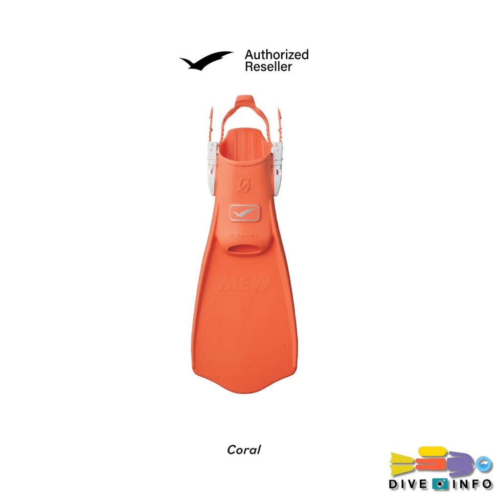 GULL - Fin MEW CYPHER Open Heel Fin (ตีนกบ อุปกรณ์ดำน้ำ)