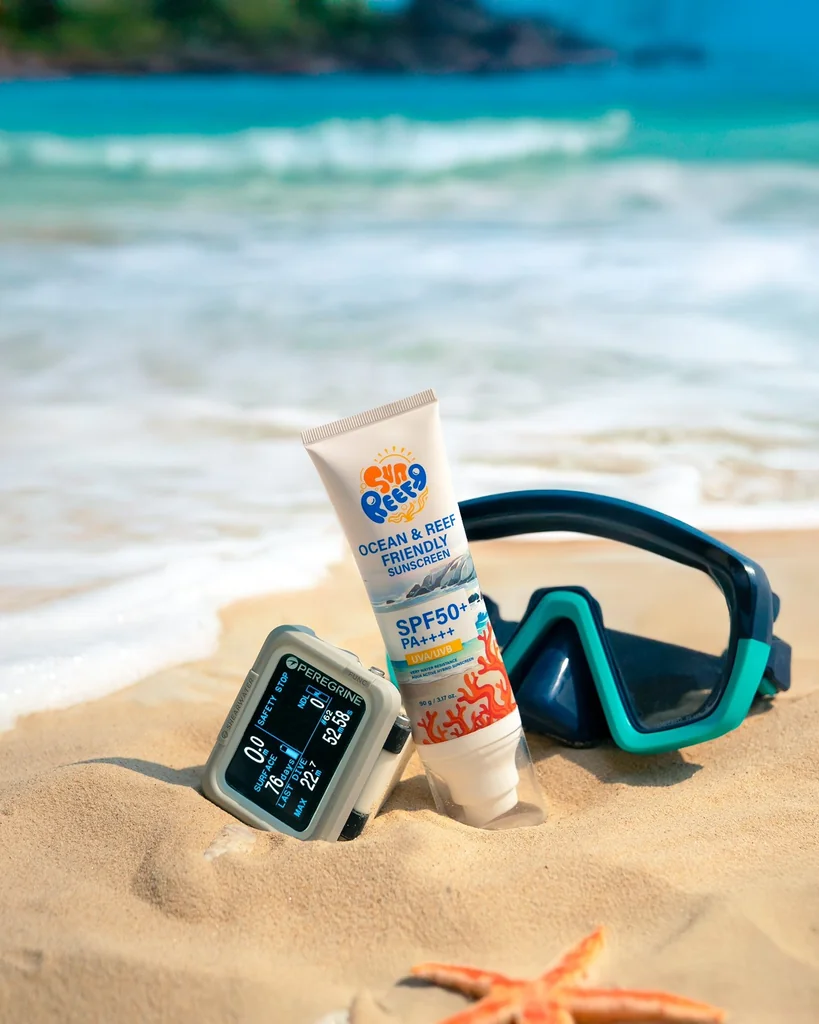 SUNREEF - Ocean&Reef Friendly Sunscreen SPF50+ PA++++ UVA/UVB very Water Resistant. ครีมกันแดด กันน้ำ ไม่ทำร้ายทะเล และ ปะการัง SUNREEF - Ocean&Reef Friendly Sunscreen SPF50+ PA++++ UVA/UVB very Water Resistant. ครีมกันแดด กันน้ำ ไม่ทำร้ายทะเล และ ปะการัง