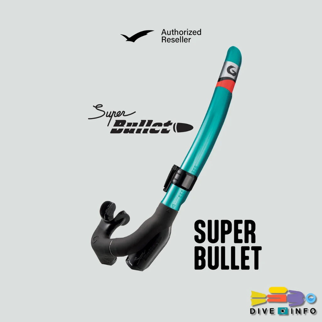 GULL - Super Bullet Snorkel ท่อหายใจใต้น้ำ สน็อกเกิ้ล GULL - Super Bullet Snorkel ท่อหายใจใต้น้ำ สน็อกเกิ้ล