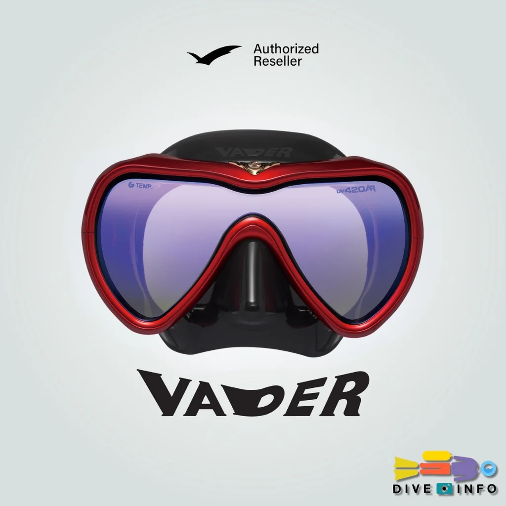 GULL Mask Vader (AR) G-Series UV 420 Cut Lens หน้ากากดำน้ำ เวเดอร์ GULL Mask Vader (AR) G-Series UV 420 Cut Lens หน้ากากดำน้ำ เวเดอร์