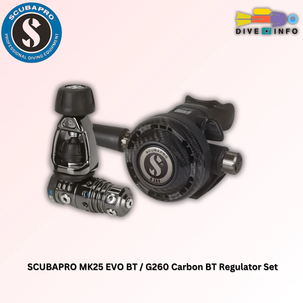 SCUBAPRO MK25 EVO BT / G260 Carbon BT Regulator Set SCUBAPRO MK25 EVO BT / G260 Carbon BT Regulator Set
