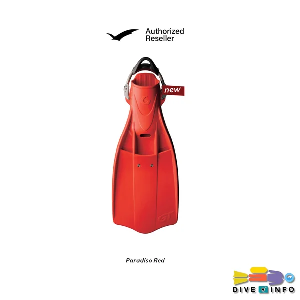 GULL - GT Fins, Semi-Long Wide Rubber Jet Fins, Jet Fins Gull (ฟินดำน้ำ) image 5