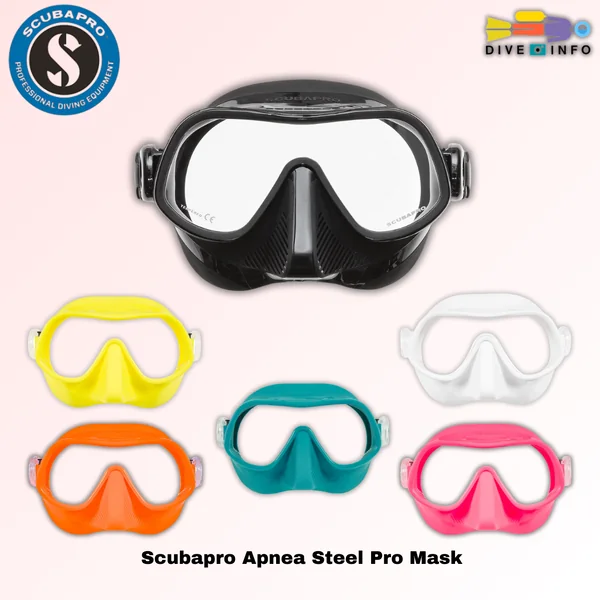SCUBAPRO - Apnea Steel Pro Mask หน้ากากดำน้ำ หน้ากากฟรีไดฟ์ image 1 SCUBAPRO - Apnea Steel Pro Mask หน้ากากดำน้ำ หน้ากากฟรีไดฟ์ image 1
