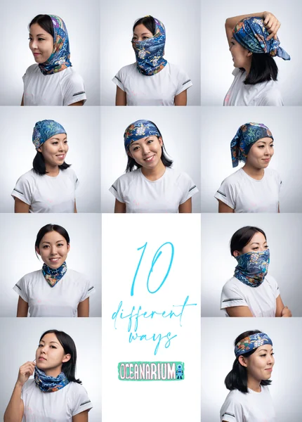 OCEANARIUM - Headwear Buff , Headwear Scarf , ผ้าบัฟ ผ้าโพก ผ้าโพกศีรษะ image 2 OCEANARIUM - Headwear Buff , Headwear Scarf , ผ้าบัฟ ผ้าโพก ผ้าโพกศีรษะ image 2