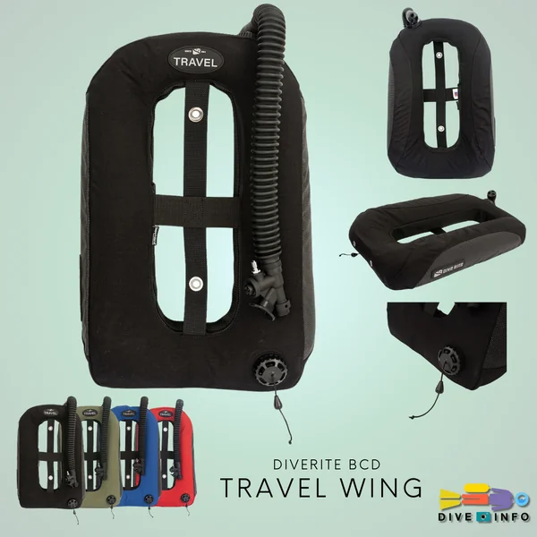 DIVERITE BCD TRANSPLATE XT + TRAVEL WING (25LB) NEW image 1 DIVERITE BCD TRANSPLATE XT + TRAVEL WING (25LB) NEW image 1
