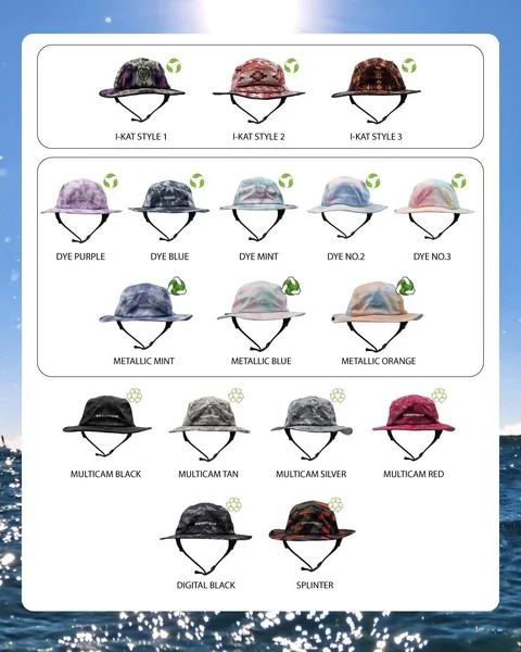 AQUATIQUE - Hat หมวกดำน้ำ หมวกสำหรับกีฬาทางน้ำ พร้อมสายรัดคางกันหลุด Bucket Hat, Cap, Surf, Diving Hat image 4