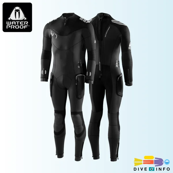 WATERPROOF - W7 Fullsuit 5mm. Neoflex Series Men (Wetsuit) ชุดดำน้ำผู้ชาย image 1 WATERPROOF - W7 Fullsuit 5mm. Neoflex Series Men (Wetsuit) ชุดดำน้ำผู้ชาย image 1