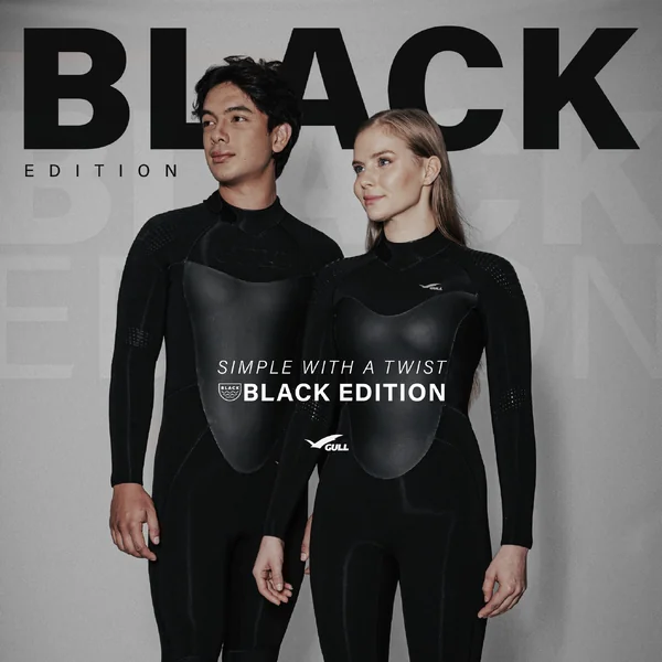 GULL - Wetsuit BLACK EDITION 3mm. Women's Full Suit เวทสูทดำน้ำสำหรับผู้หญิง image 1 GULL - Wetsuit BLACK EDITION 3mm. Women's Full Suit เวทสูทดำน้ำสำหรับผู้หญิง image 1