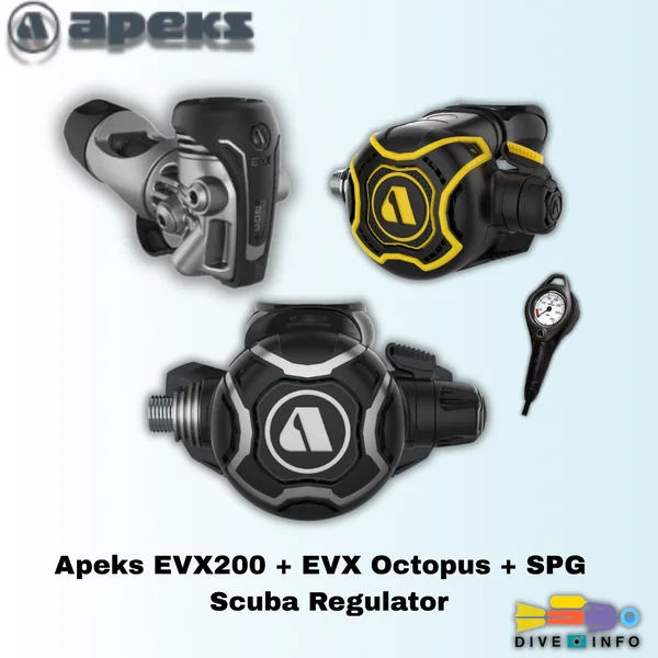 APEKS - EVX200 + EVX Octopus + FLEX SPG (Scuba Regulator) อุปกรณ์ดำน้ำ image 1 APEKS - EVX200 + EVX Octopus + FLEX SPG (Scuba Regulator) อุปกรณ์ดำน้ำ image 1