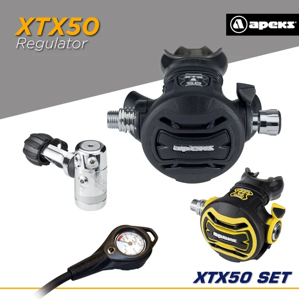 APEKS - XTX50 Regulator + XTX40 Octo (ยกชุด พร้อม Octo และ SPG) + Flex SPG image 1 APEKS - XTX50 Regulator + XTX40 Octo (ยกชุด พร้อม Octo และ SPG) + Flex SPG image 1