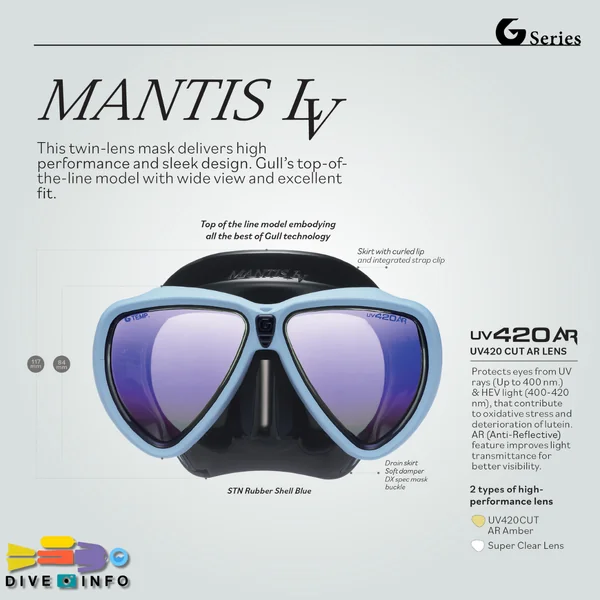 GULL - Mask Mantis LV (AR) UV420AR (หน้ากากดำน้ำ) image 2