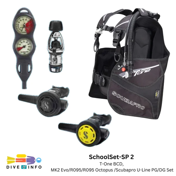 SCUBAPRO - Economy Set - T-One BCD, MK2 Evo/R095/R095 Octopus/Scubapro U-Line Console PG/DG (อุปกรณ์ดำน้ำ) image 1 SCUBAPRO - Economy Set - T-One BCD, MK2 Evo/R095/R095 Octopus/Scubapro U-Line Console PG/DG (อุปกรณ์ดำน้ำ) image 1