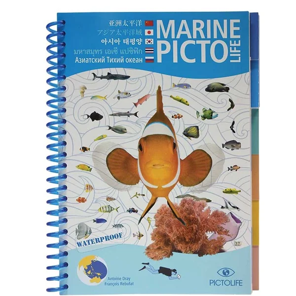 หนังสือสิ่งมีชีวิตใต้ทะเล กระดาษกันน้ำ หลายภาษา Marine Pictolife [multilingual] image 1
