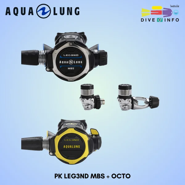AQUALUNG PK LEG3ND MBS + OCTO (Regulator Set) image 1 AQUALUNG PK LEG3ND MBS + OCTO (Regulator Set) image 1