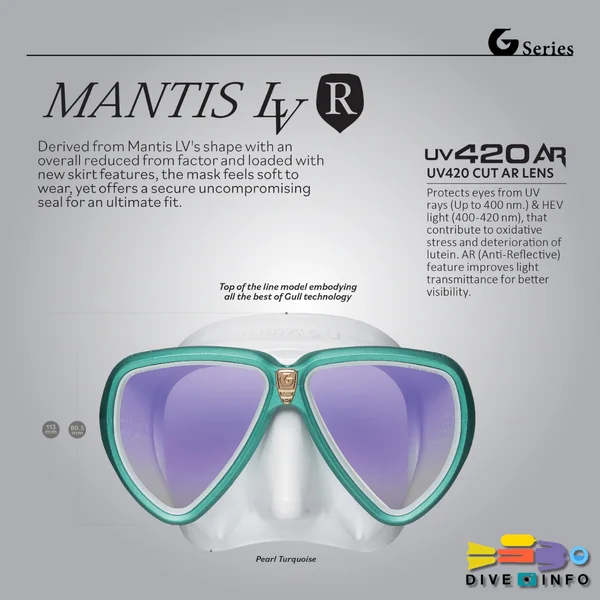 GULL - Mask Mantis LVR (AR), Low Volume หน้ากากเปลี่ยนเลนส์สายตาได้ image 2 GULL - Mask Mantis LVR (AR), Low Volume หน้ากากเปลี่ยนเลนส์สายตาได้ image 2