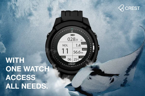 CREST - CR4 Dive Computer - One watch to access all needs. (ไดฟ์คอม) image 5 CREST - CR4 Dive Computer - One watch to access all needs. (ไดฟ์คอม) image 5