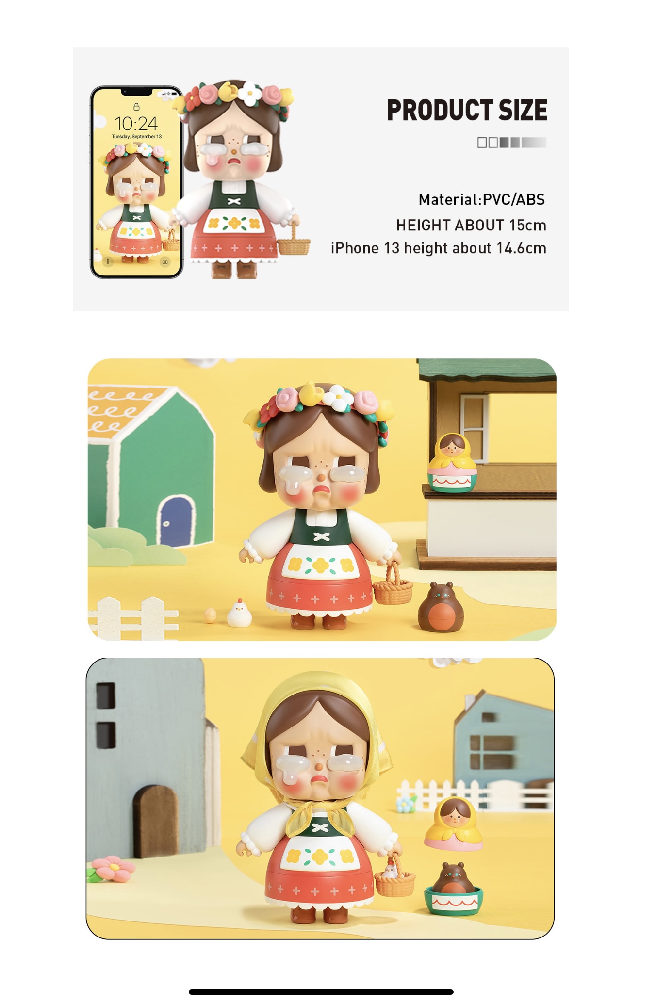 POPMART CRYBABY MY RUSSIAN DOLL FIGURINE พร้อมส่ง - Kaijitoy